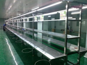 背光源不銹鋼流水線