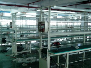 長臺(tái)板流水線安裝實(shí)景